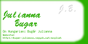 julianna bugar business card